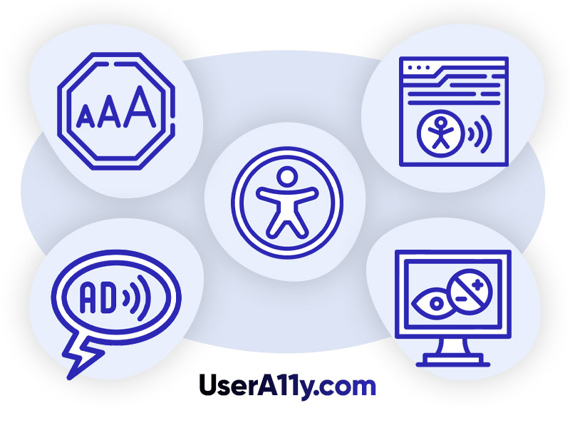 UserA11y is a web accessibility tool for compliance to digital accessibility laws such as the European Accessibility Act (EAA)